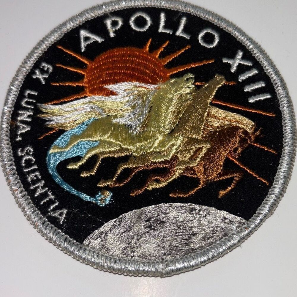 Vintage/Original Apollo 13 (XIII) "BIG" Crew Patch Texas Art Embroidery NASA